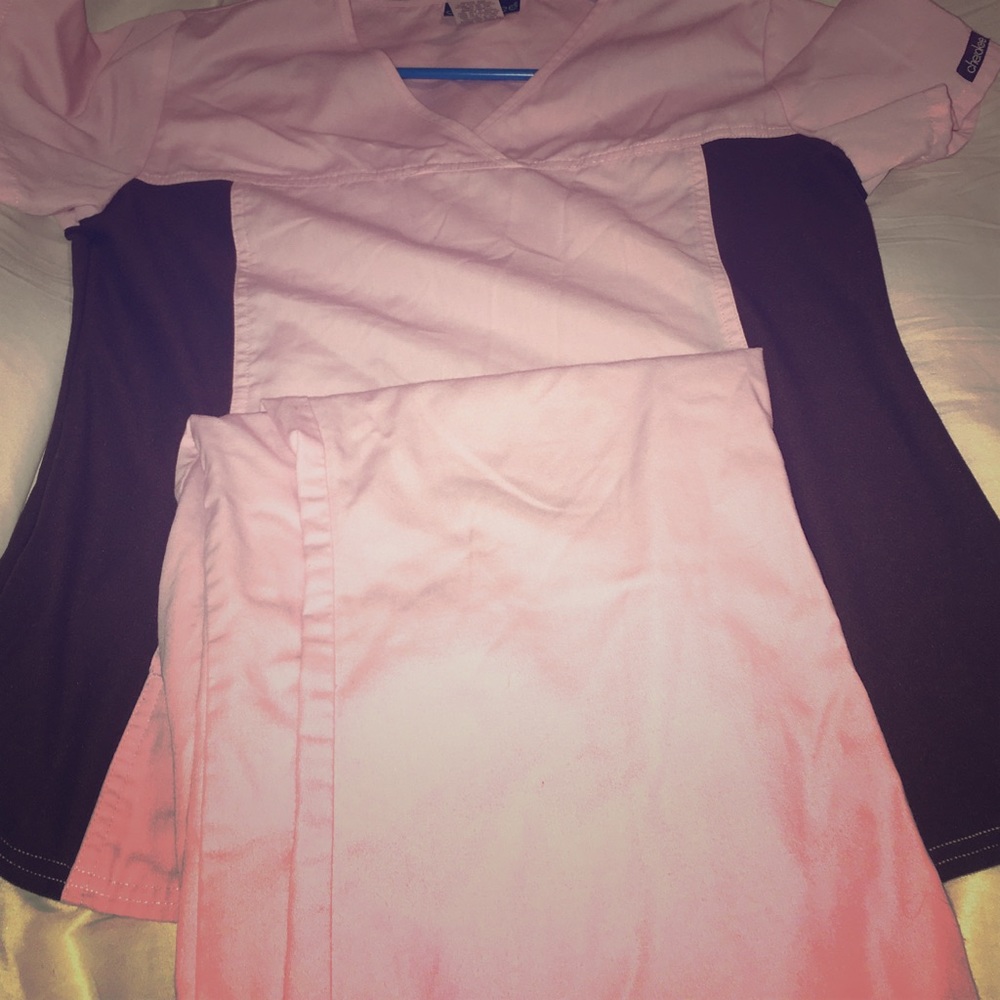 Cherokee Pink Scrubs Set